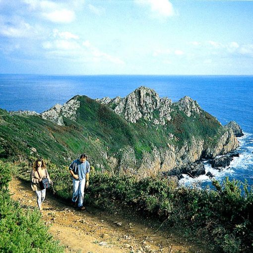 View of Pointe de la Moye, near Le Gouffre on Guernsey, Channel Islands